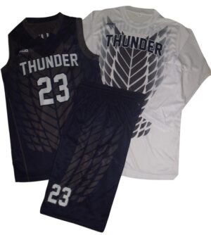 FULL REVERSIBLE BASKETBALL UNIFORM & SHOOTING SHIRT SET